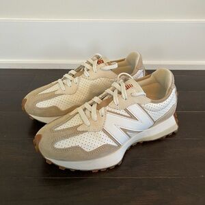 New Balance 327 Incense / Sea
Salt Suede and Perforated Leather Sneakers